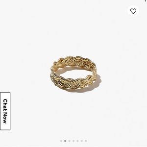 Ana Luisa “Chloe” 14k gold plated ring / Size 7 / NWT.